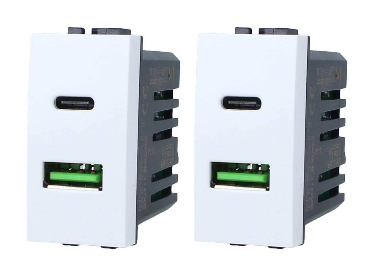 2 Pezzi Presa USB C + USB A - immagine 1