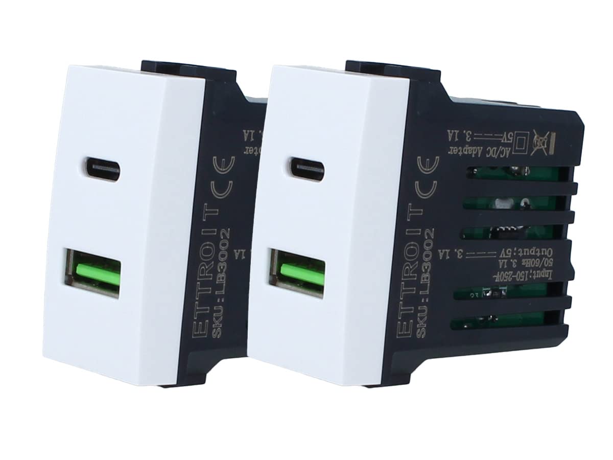 2 Pezzi Presa USB C + USB A - immagine 2