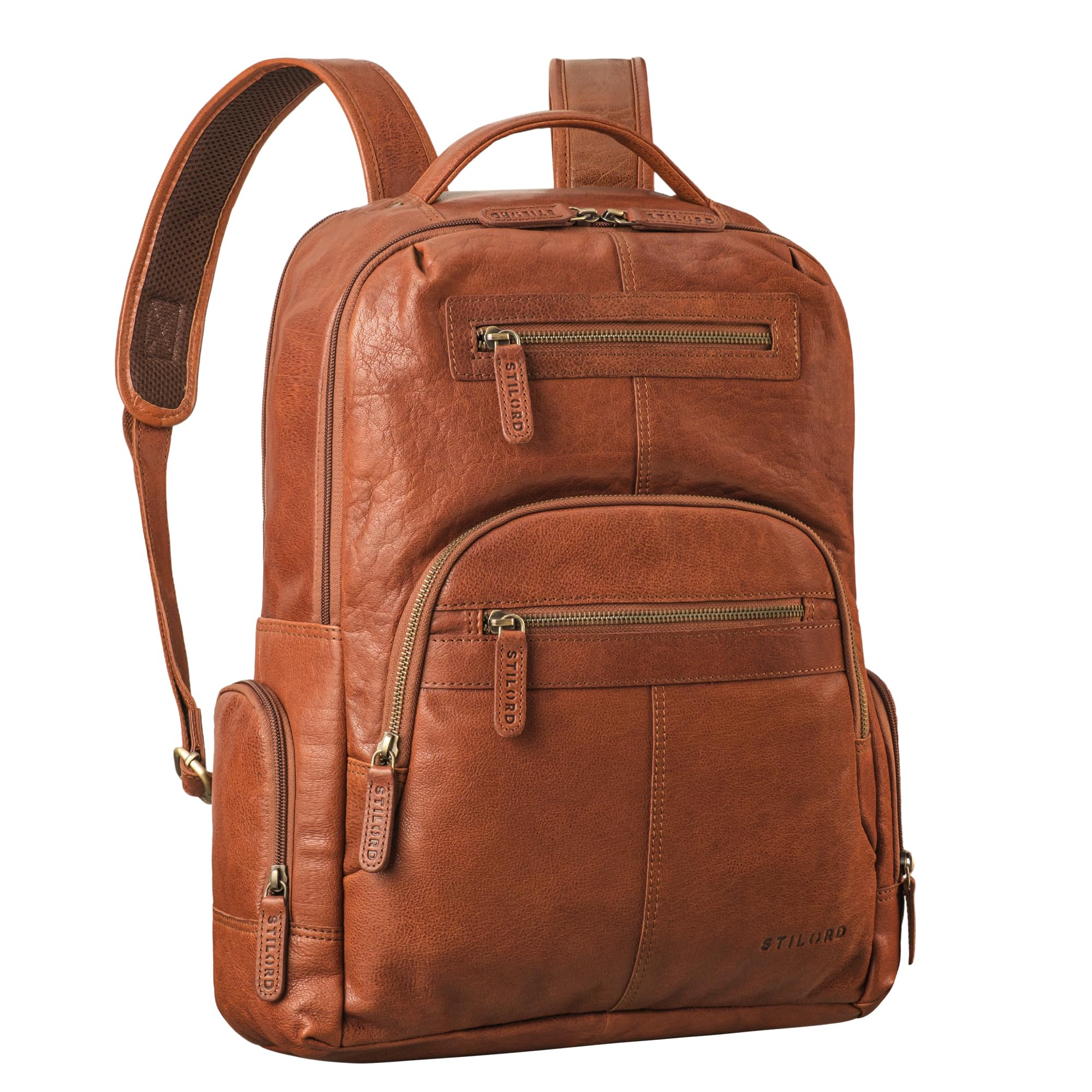 STILORD 'Riccardo' - Zaino in Pelle Vintage 15,6"