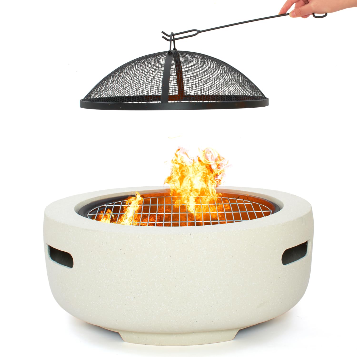 Wildlife Friend Braciere da Esterno 55x30 cm, Bianco