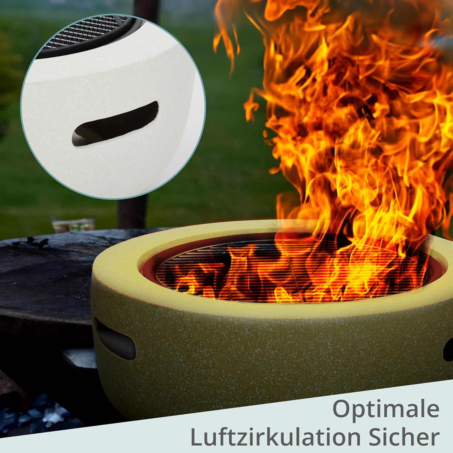 Wildlife Friend Braciere da Esterno 55x30 cm, Bianco - immagine 5