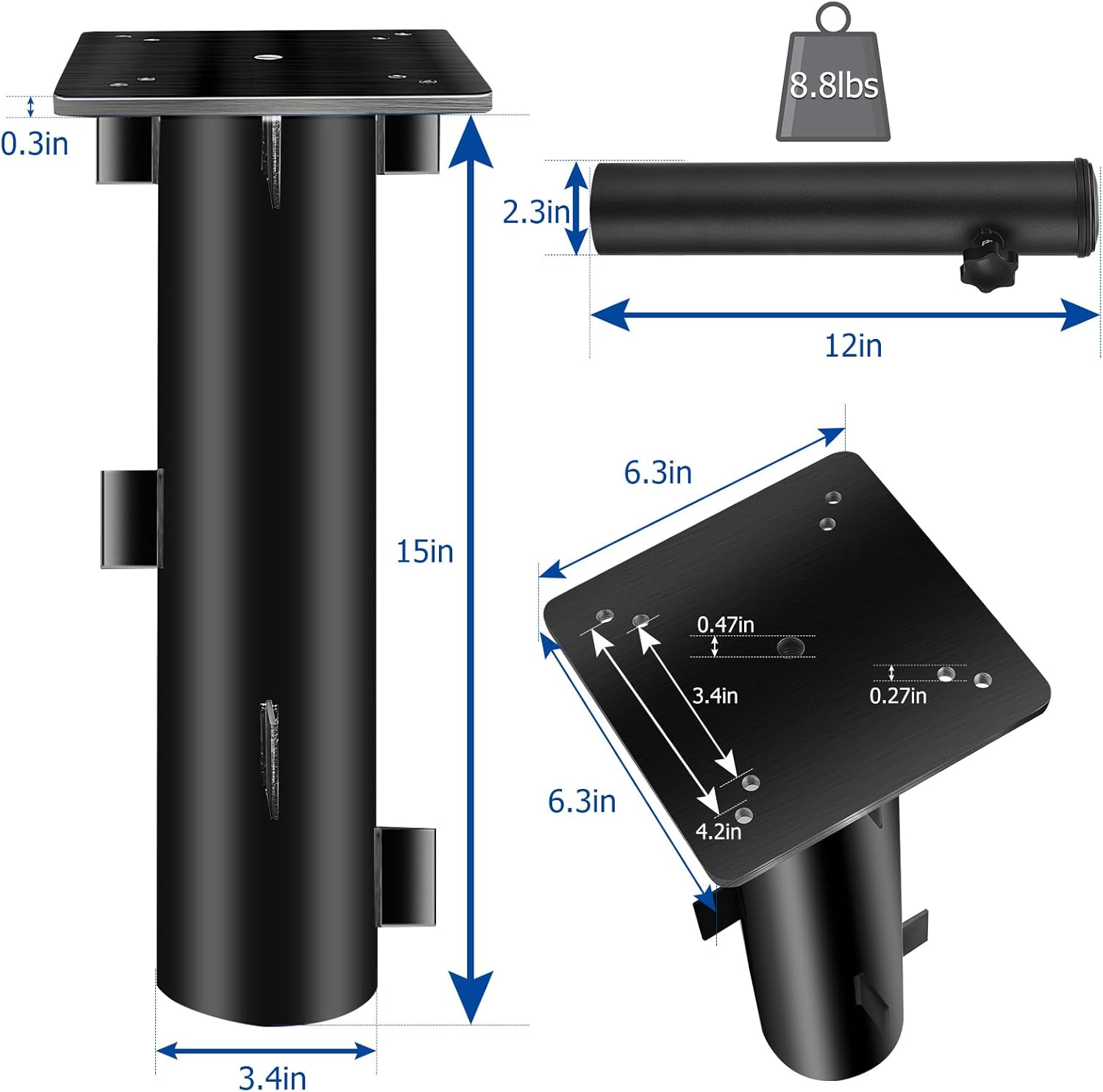 SLIIMU Base per Ombrellone Interrata con Tubo - immagine 2