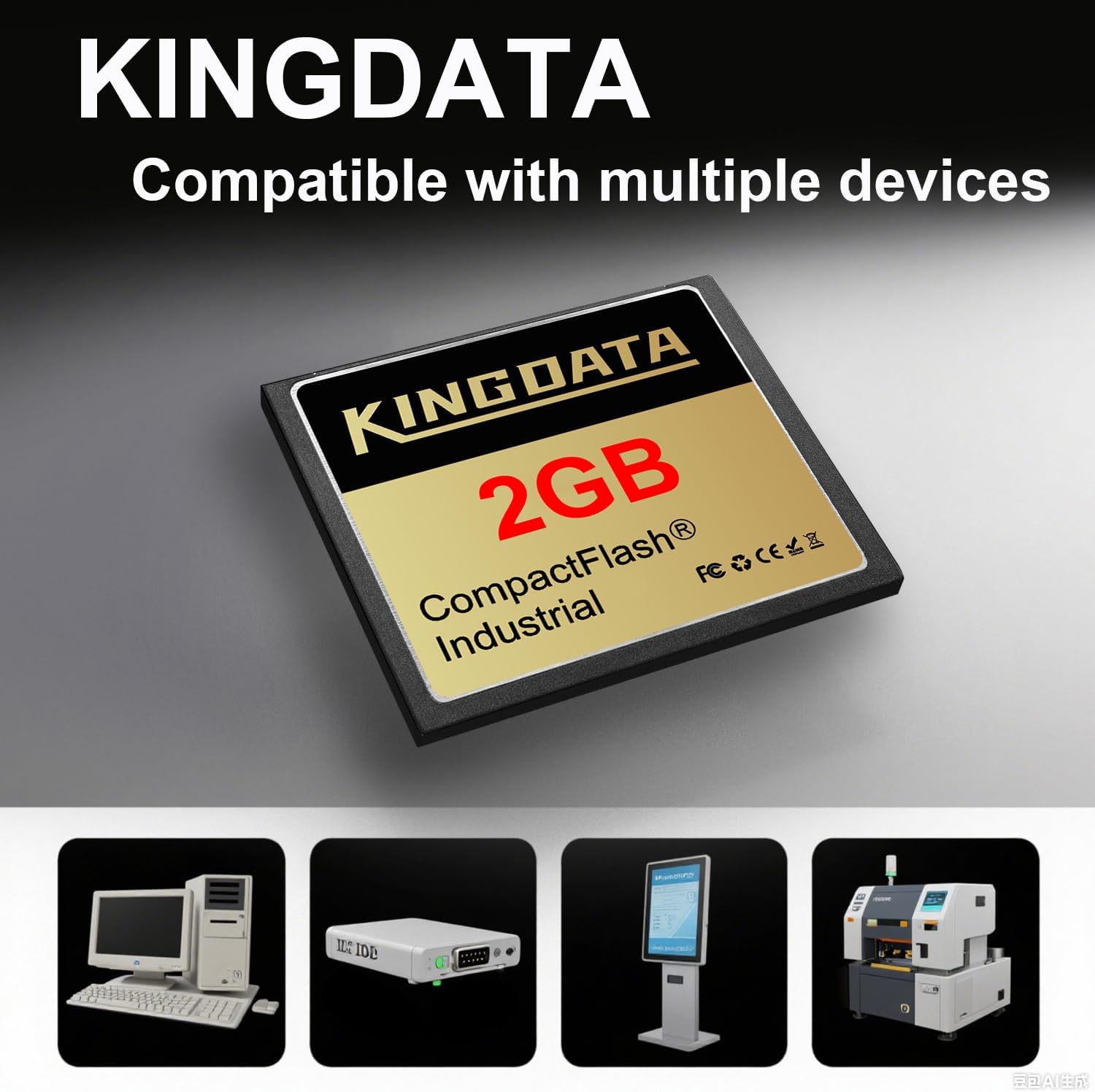 CompactFlash Industriale 2GB 3 Pack Schede di Memoria - immagine 2