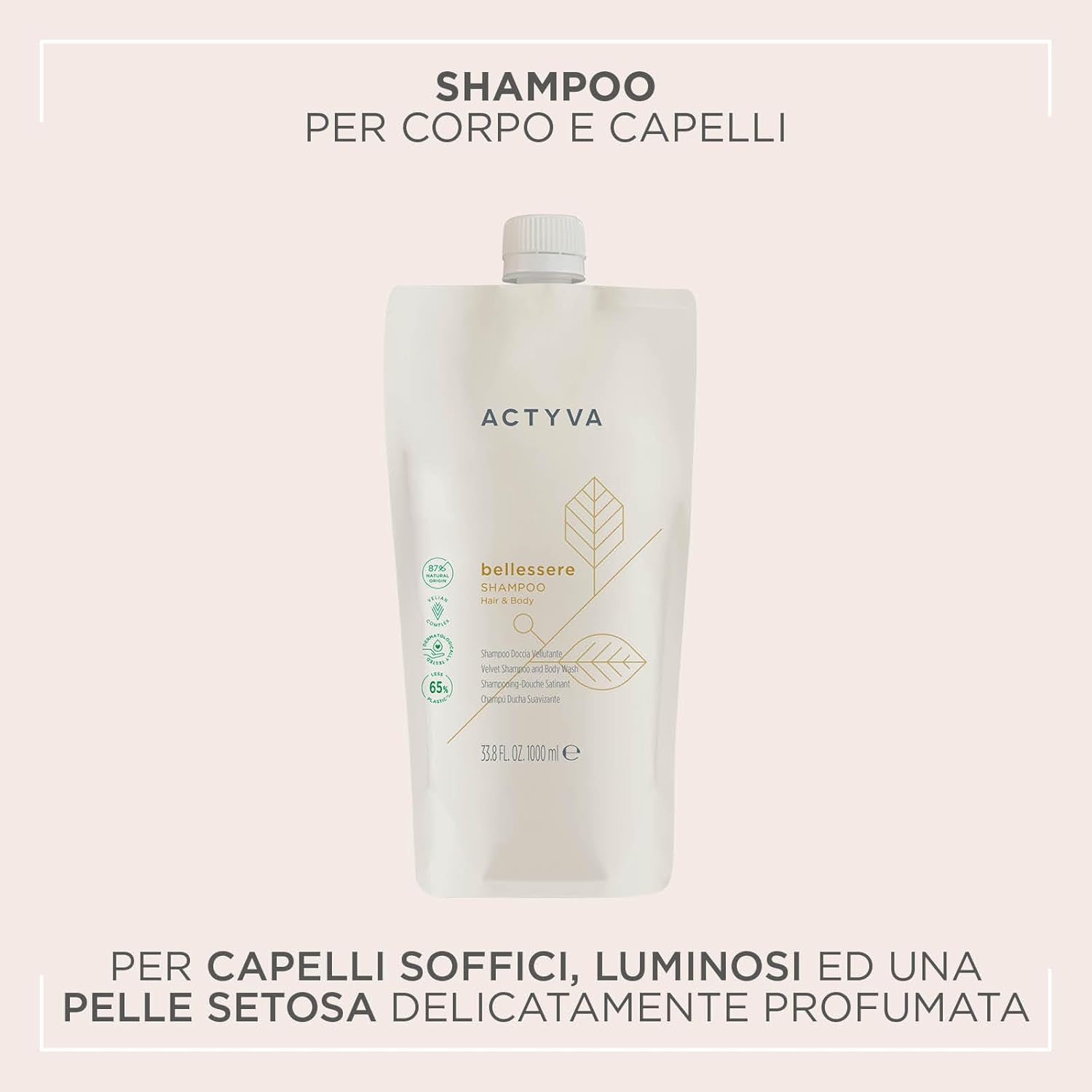 Actyva Bellessere - Shampoo e Doccia Corpo/Capelli 1000ml - immagine 3