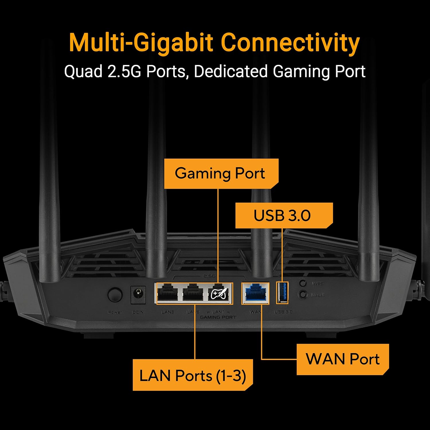 Asus TUF Gaming BE9400 - Router WiFi 7 Tripla Banda - immagine 4