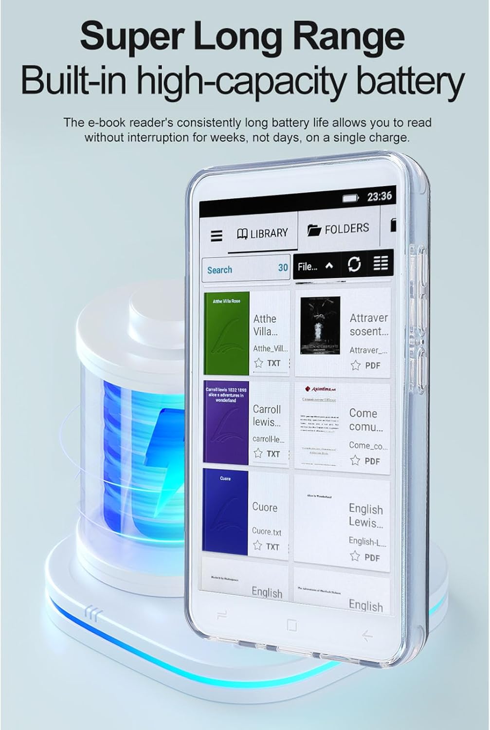 Lettore E-book Touchscreen LCD 5 Pollici - immagine 5