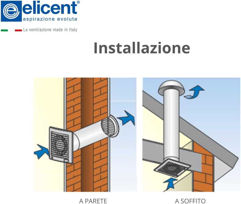 Elicent Estyle 90 Performance - Aspiratore Elicoidale ø90mm - immagine 4