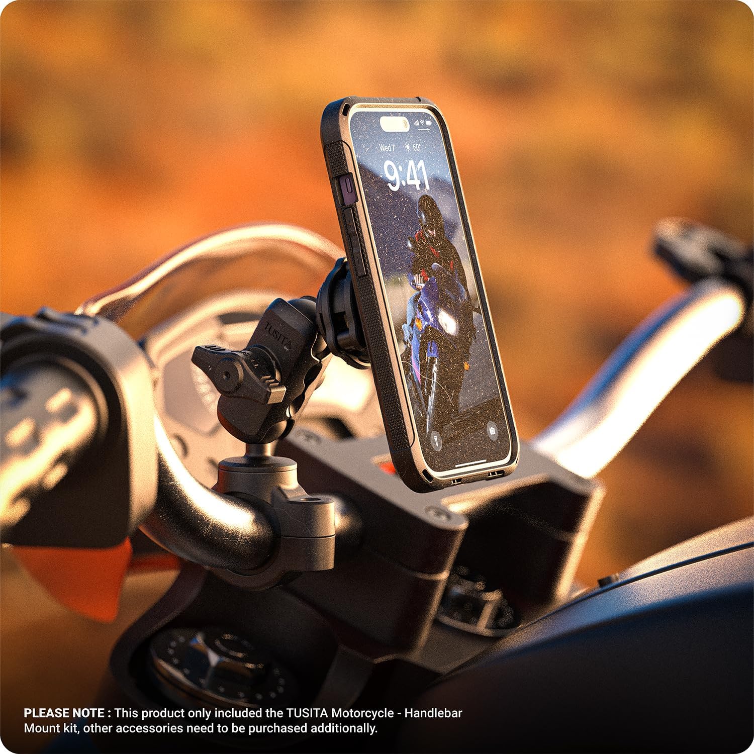 Tusita Supporto Manubrio Moto - Base Piccola - immagine 4