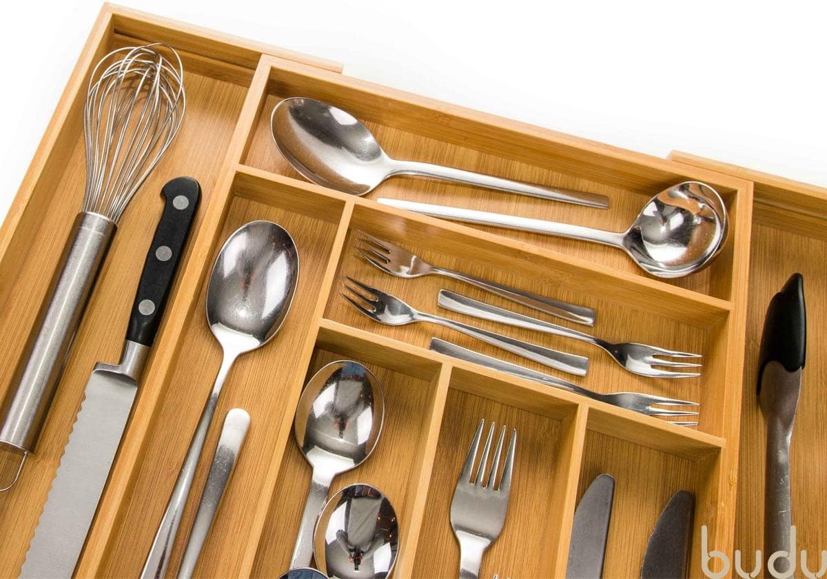 Budu Organizer Posate da Cassetto in Bambù #47 - immagine 7