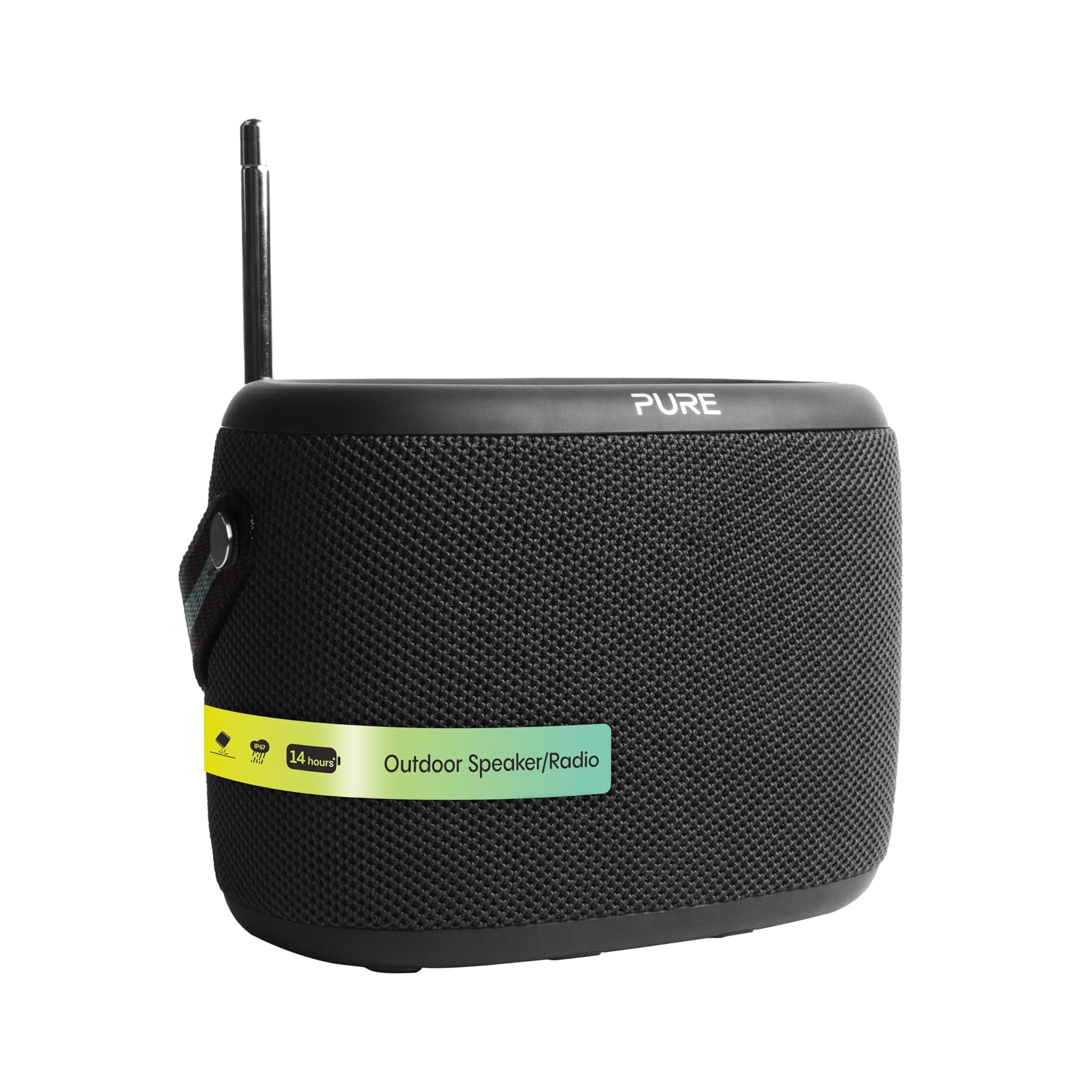 Pure Woodland Altoparlante Esterno Bluetooth DAB+/FM, Nero