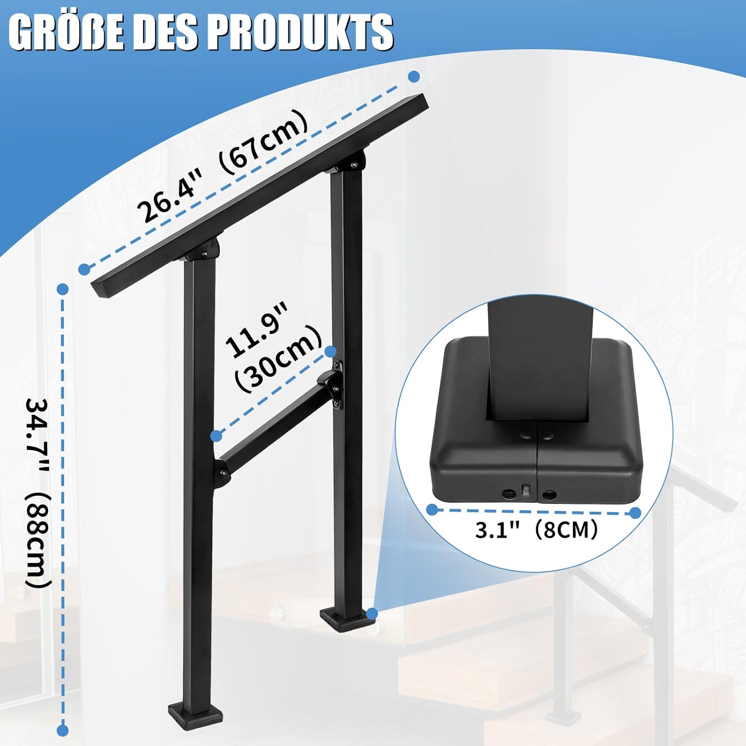 Corrimano per Gradini Esterni in Ferro Battuto - immagine 2