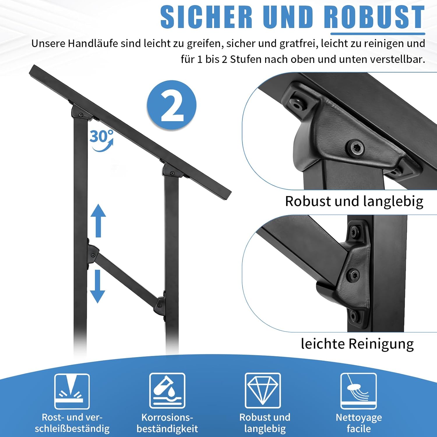 Corrimano per Gradini Esterni in Ferro Battuto - immagine 4