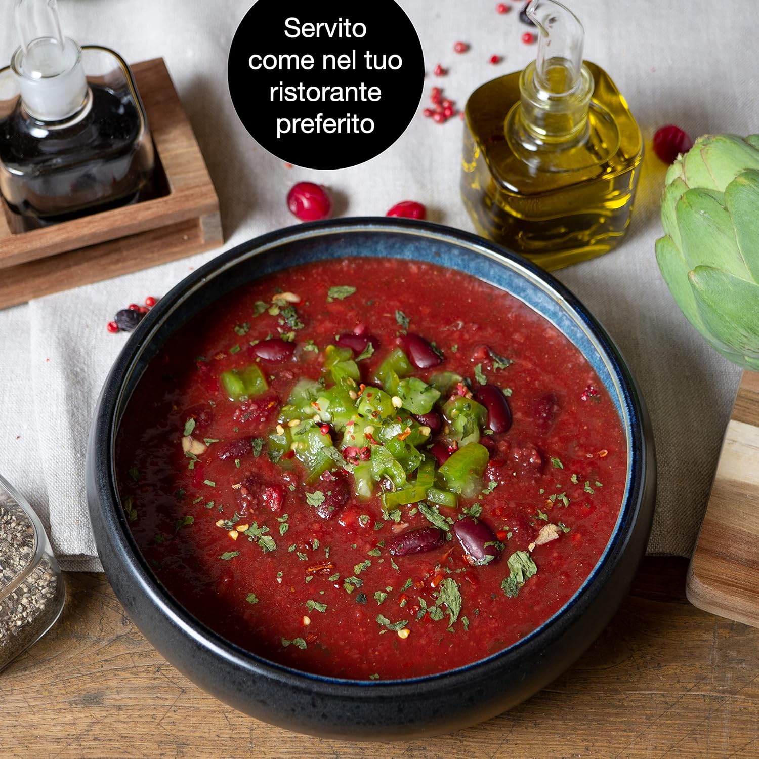 Moritz & Moritz SOLID - 4 Piatti Fondi Gres 19 cm - immagine 4