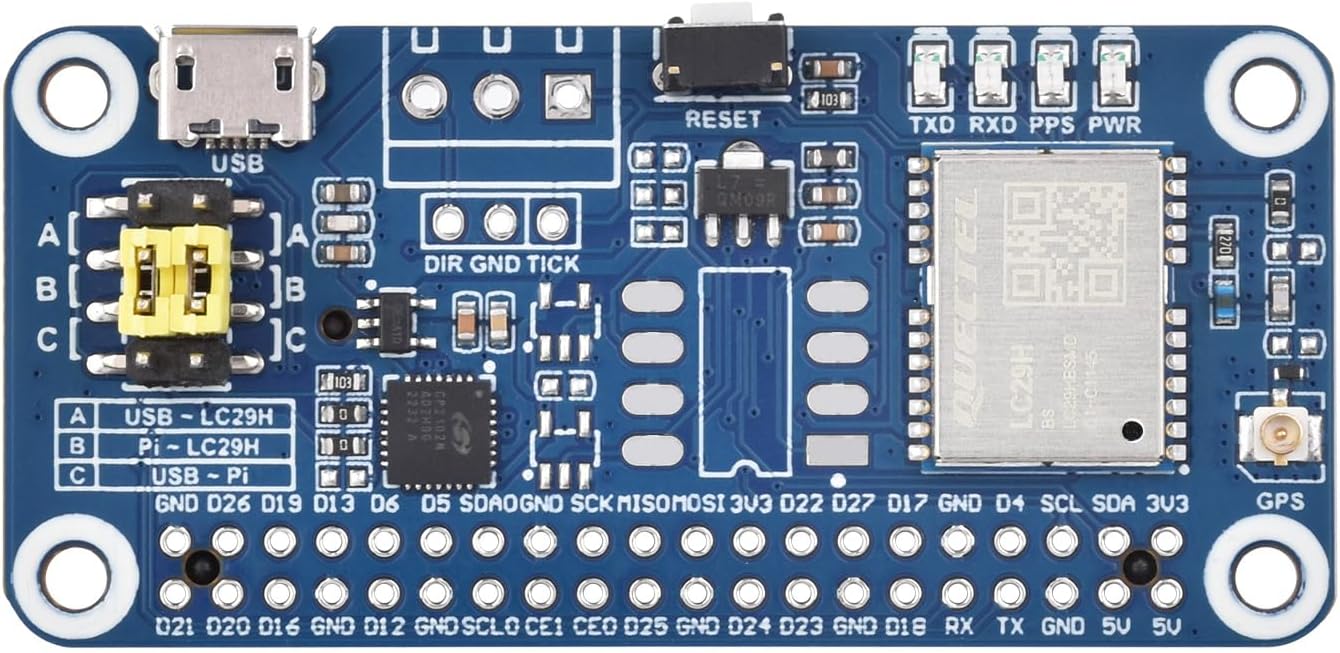Waveshare Modulo GPS Dual-Band LC29H Series per Raspberry Pi - immagine 1