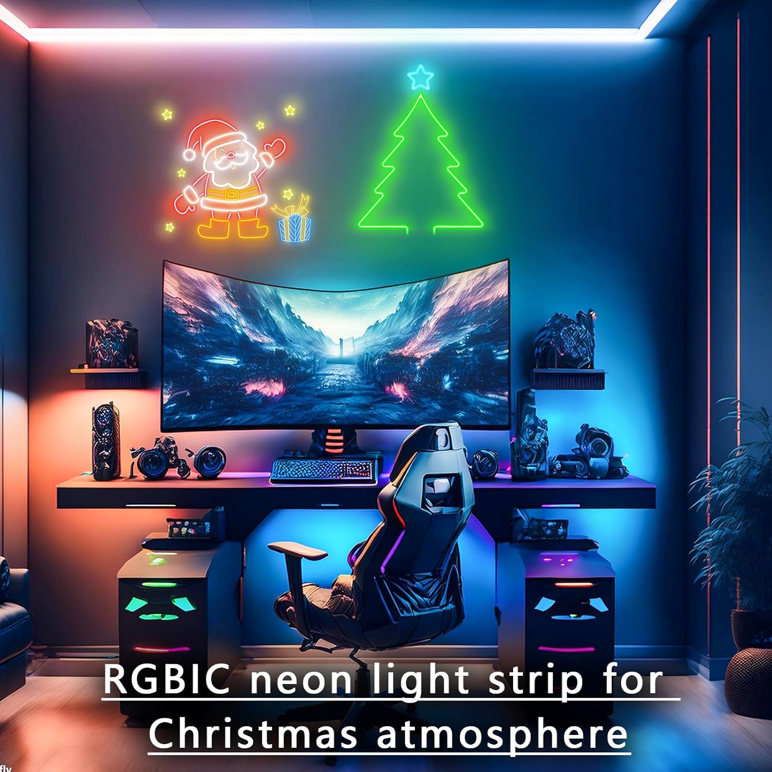 Striscia LED RGB IC 10m Neon, WIFI - immagine 5