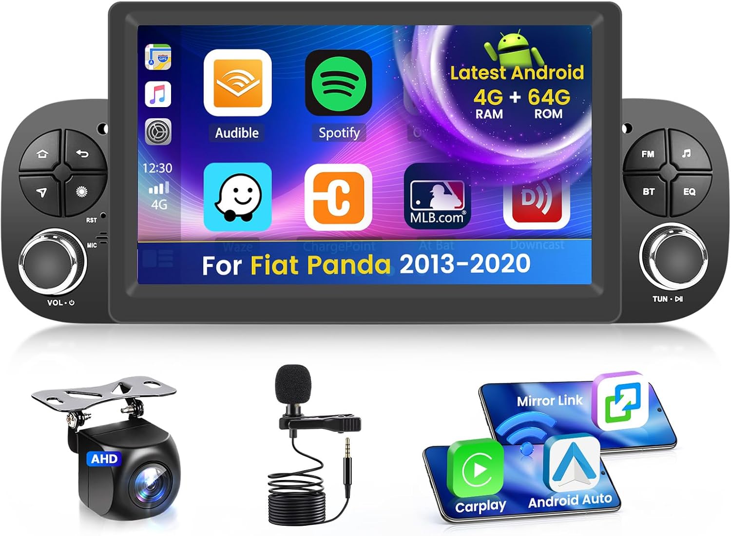 Autoradio Android 7'' per Fiat Panda 2013-2020 - immagine 1