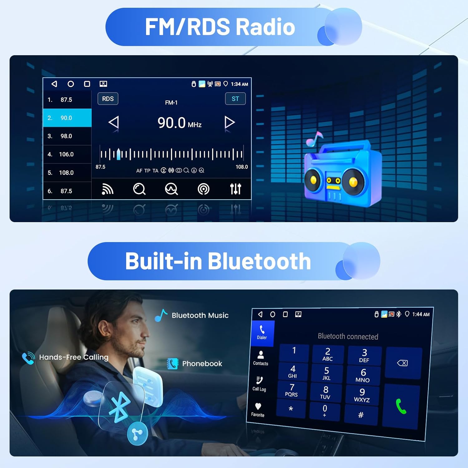 Autoradio Android 7'' per Fiat Panda 2013-2020 - immagine 4