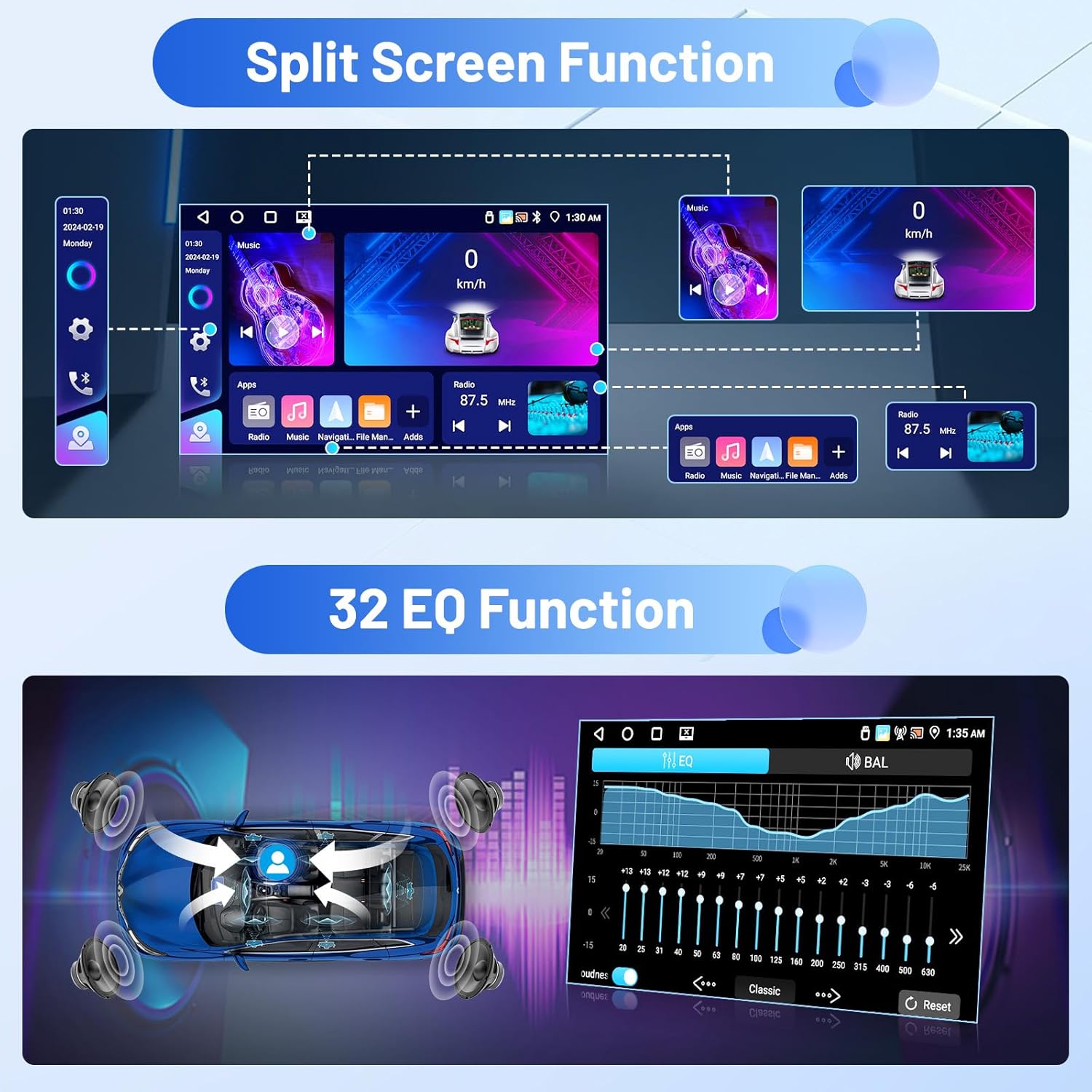 Autoradio Android 7'' per Fiat Panda 2013-2020 - immagine 6