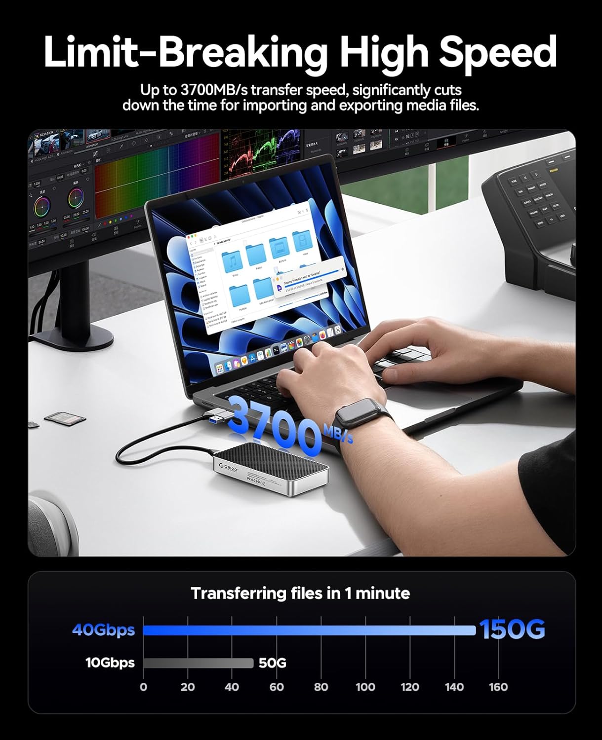 Orico SSD Esterno USB 4.0 da 2TB - X40 - immagine 3