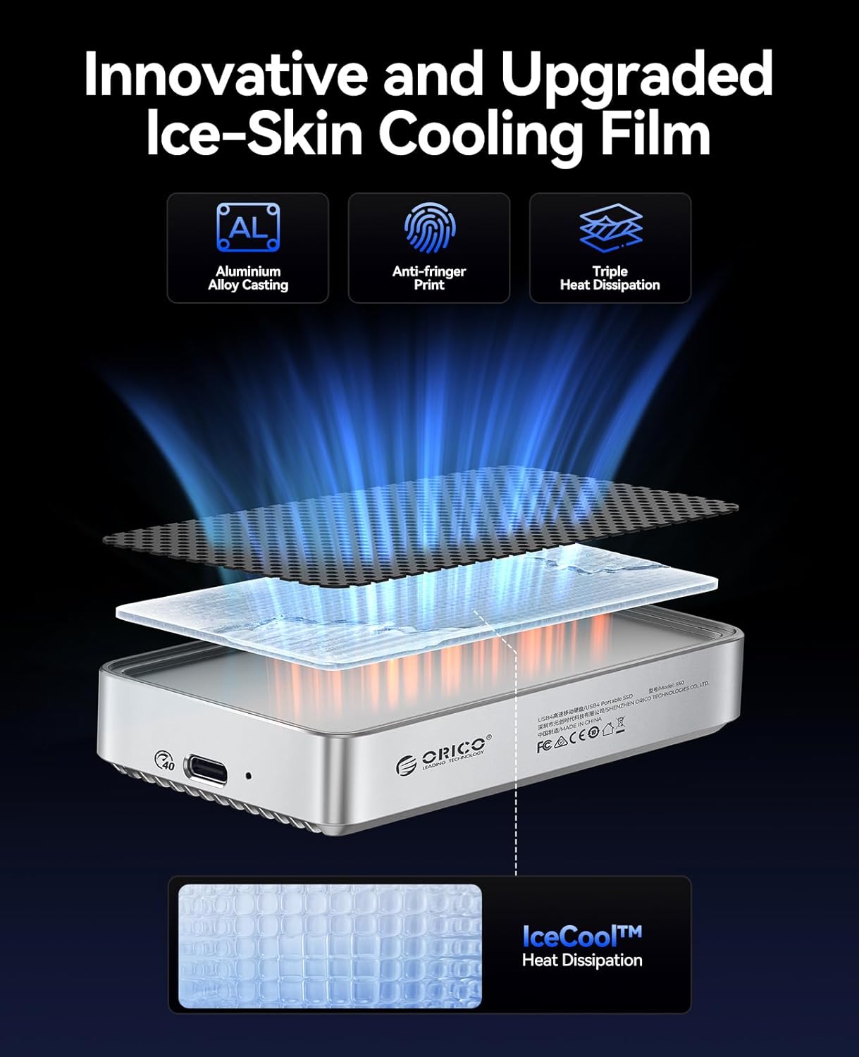 Orico SSD Esterno USB 4.0 da 2TB - X40 - immagine 4