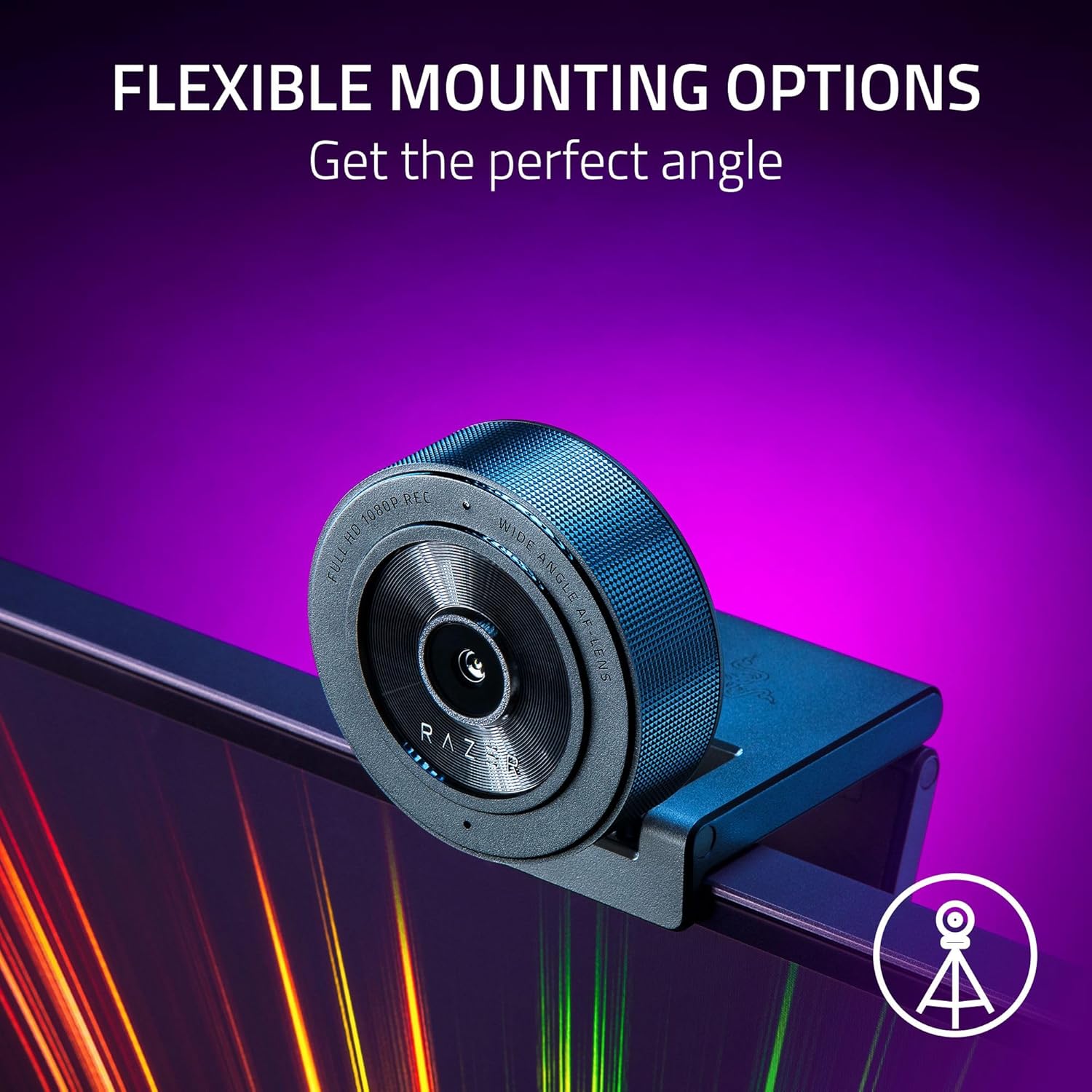 Razer Kiyo X - Webcam USB Full HD per Streaming, Nero - immagine 7