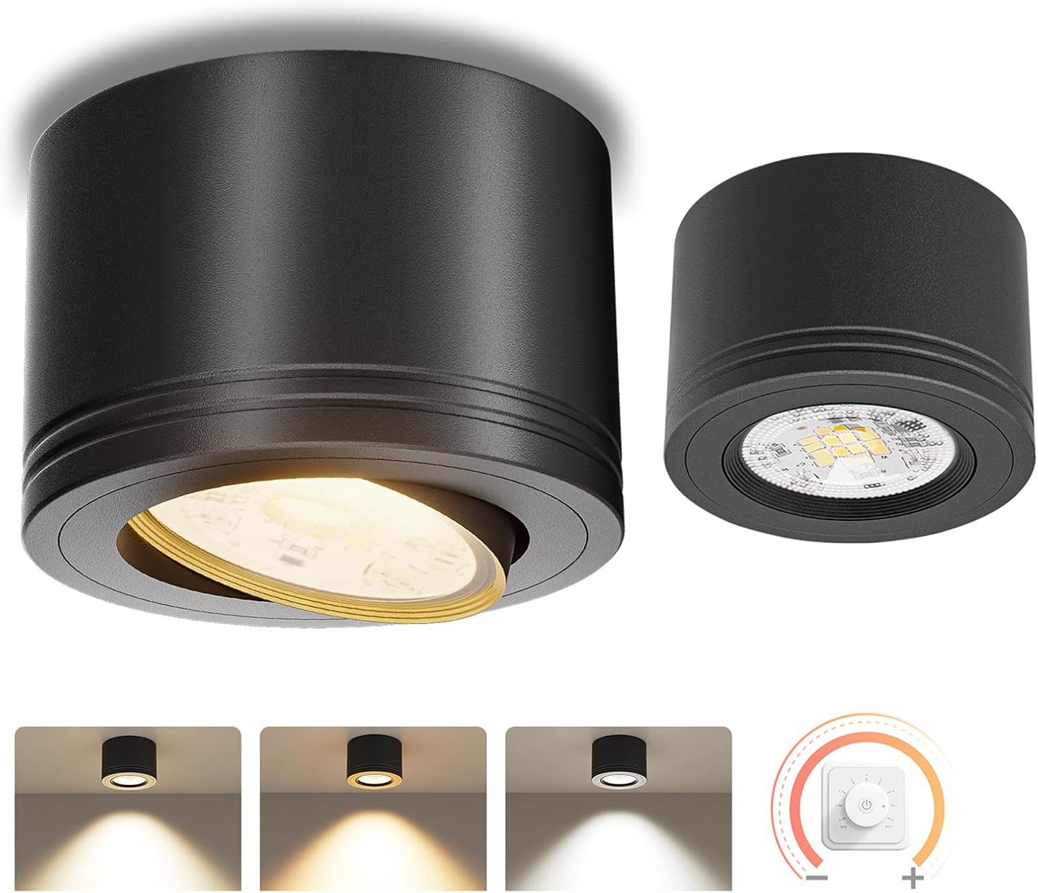 Foco LED de Techo Orientable 5W, Pack de 2 - immagine 1