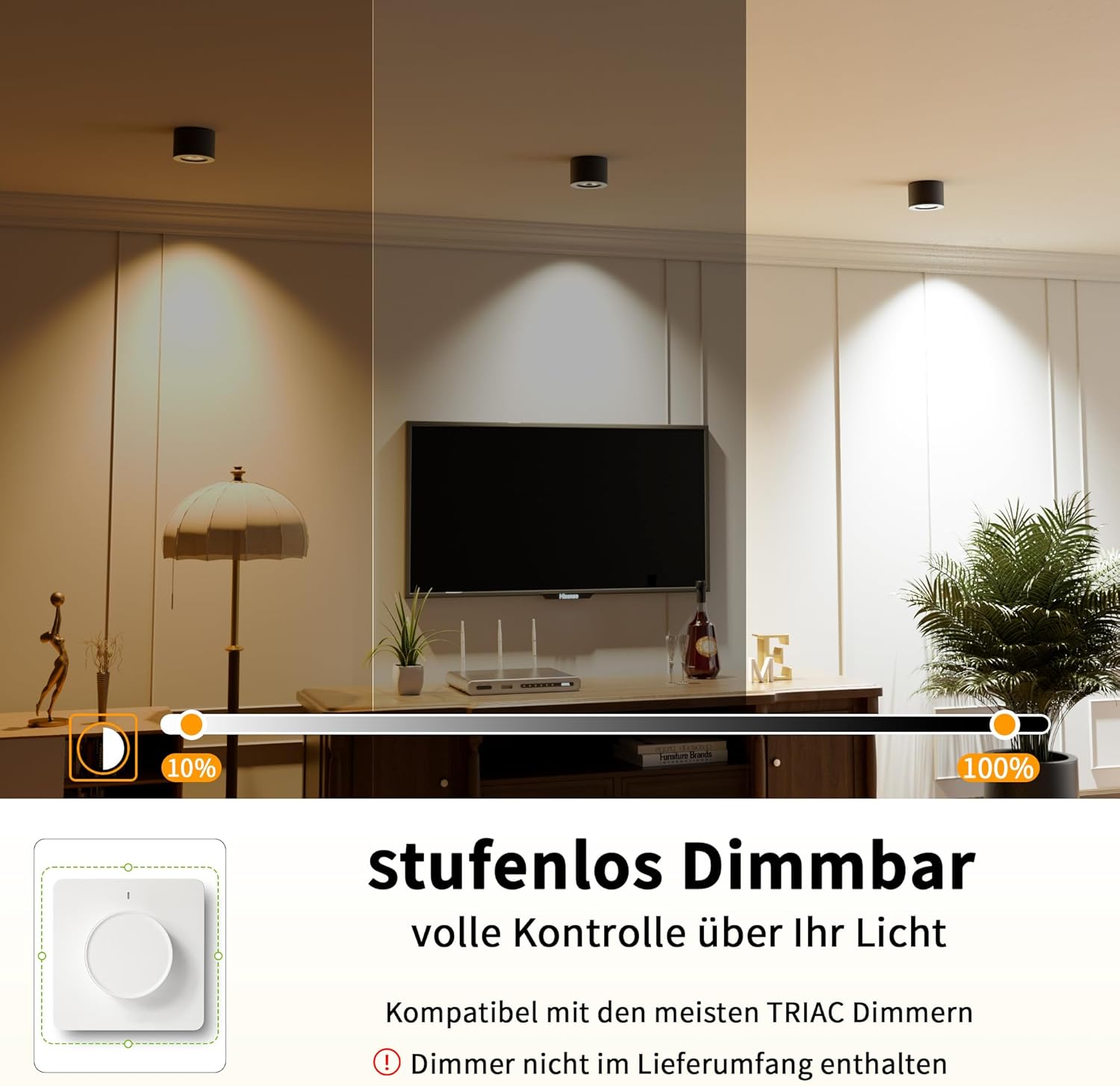 Foco LED de Techo Orientable 5W, Pack de 2 - immagine 4