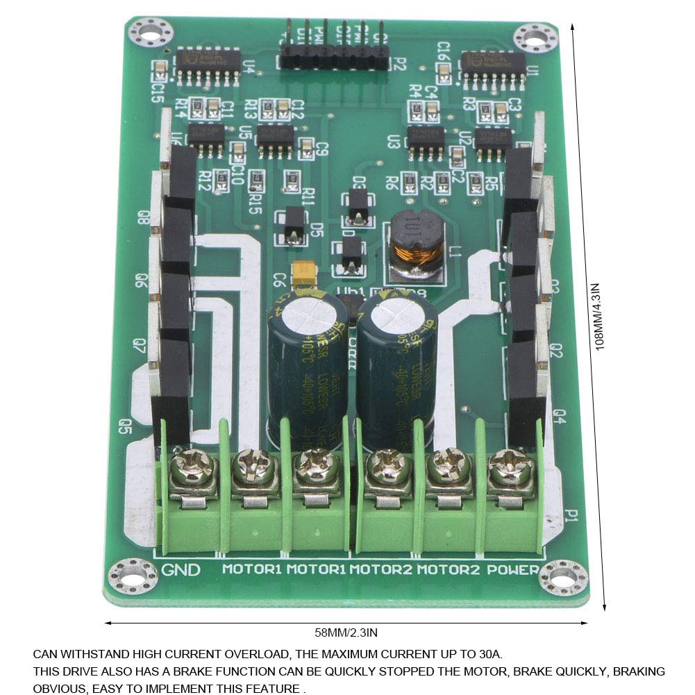 H Bridge Fet Driver 24Vdc H Bridge Motor Dual Motor Driver Module Board ...