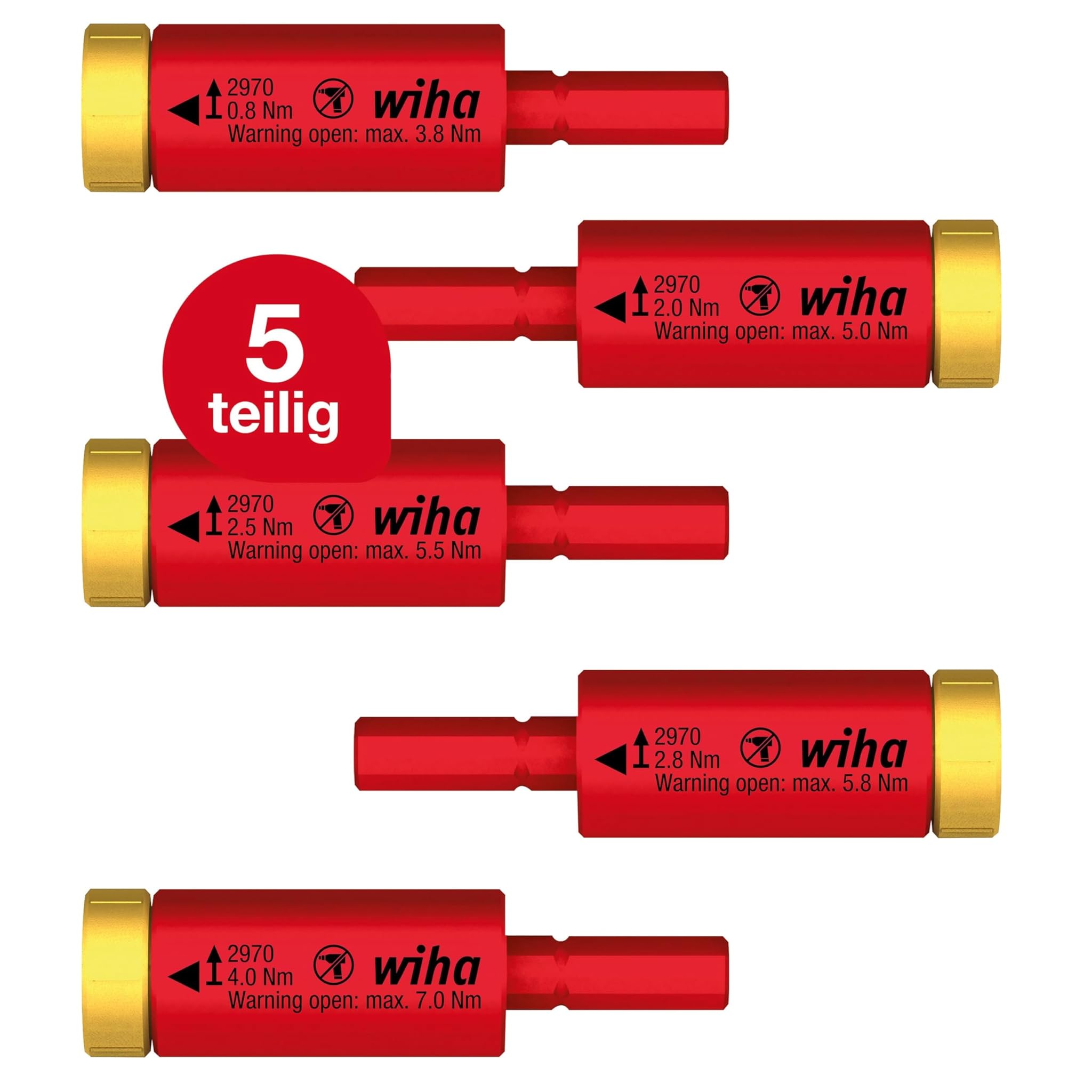 Wiha Juego de adaptadores de par easyTorque electric