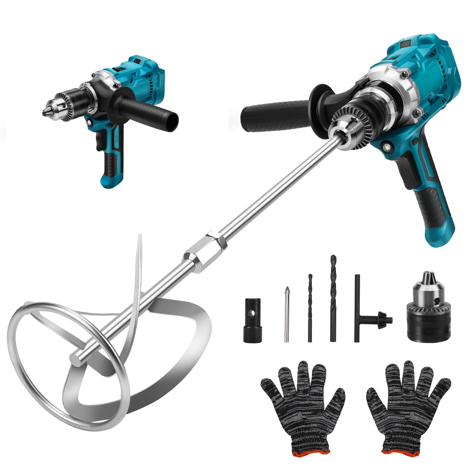 Miscelatore Malta a Batteria 2 in 1 con Frusta