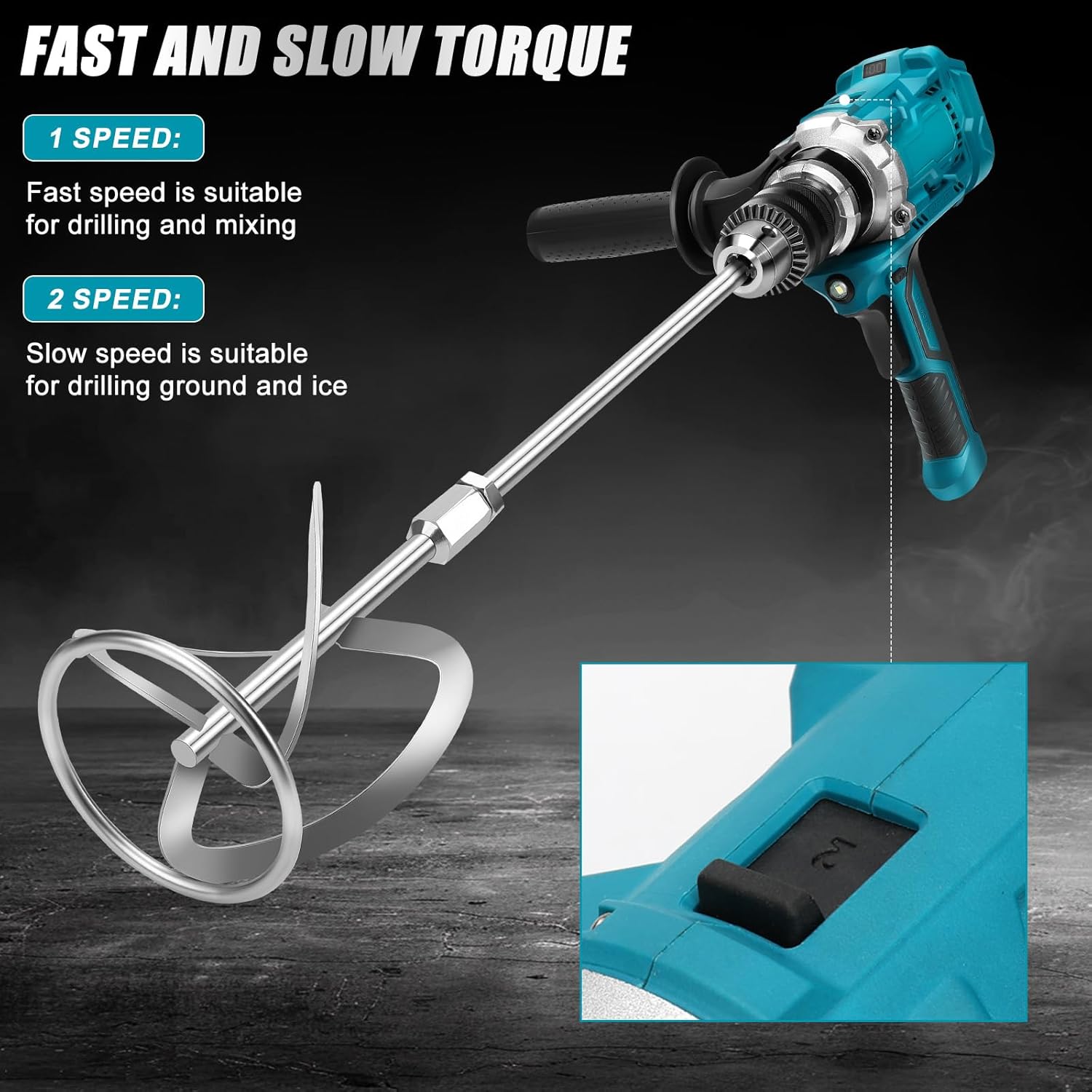 Miscelatore Malta a Batteria 2 in 1 con Frusta - immagine 4