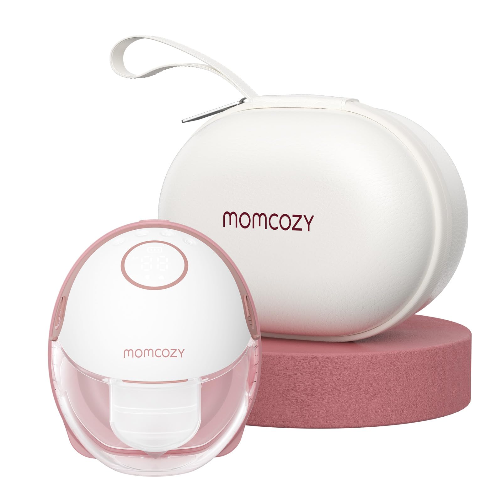 Momcozy Tiralatte a Mani Libere Mobile Style M6, 24mm Rosso