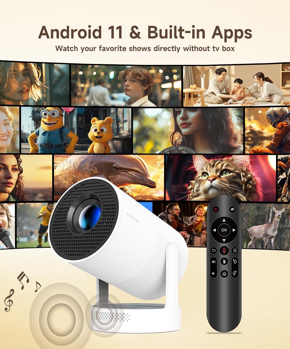 Mini Proiettore 4K Android 11 Smart Projector - immagine 2