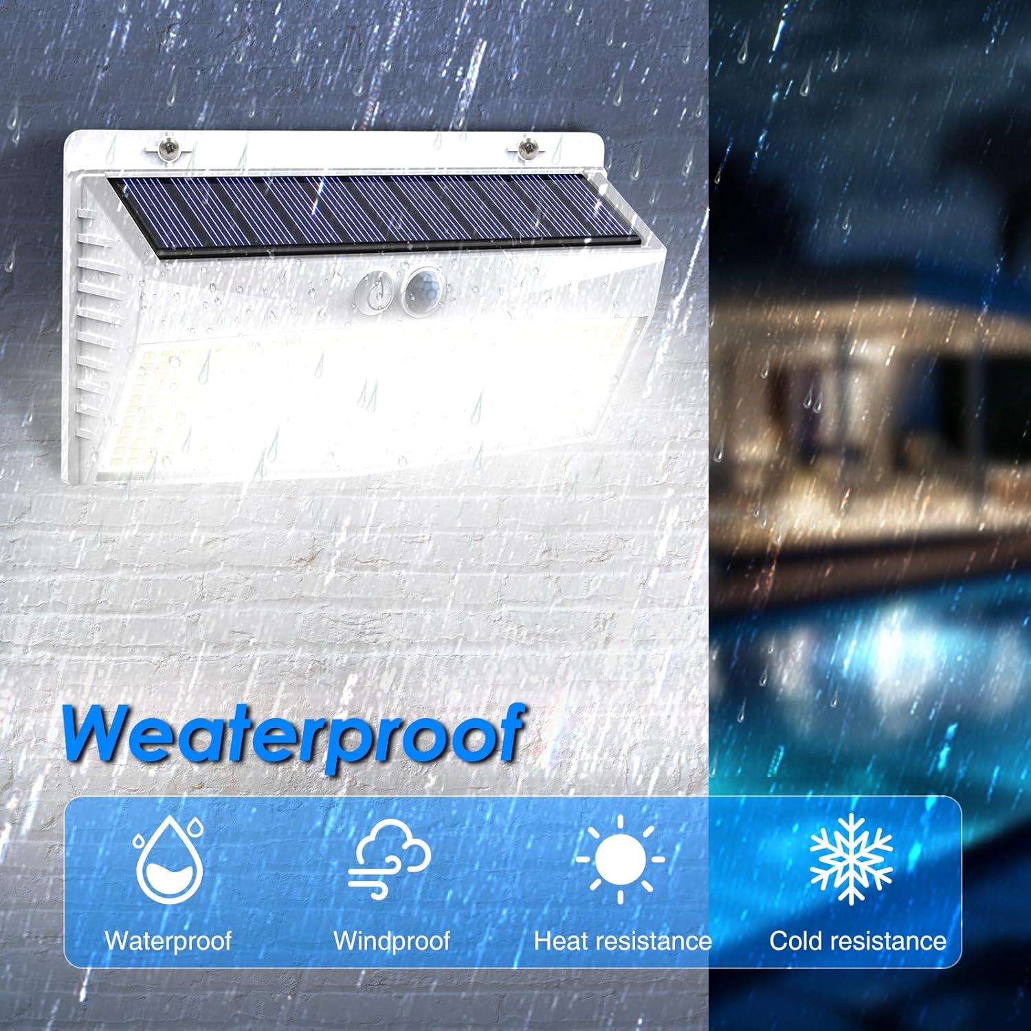 Peasur Luce Solare LED Esterno 368LED 4 Pezzi - immagine 4