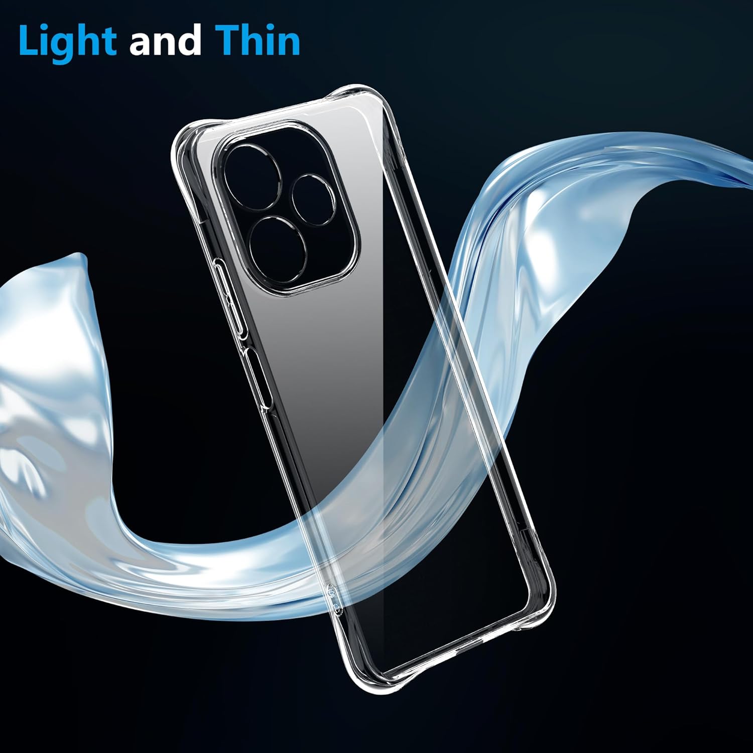 Fdhyfgdy Cover Trasparente per OPPO A5 Pro 4G/5G - immagine 3