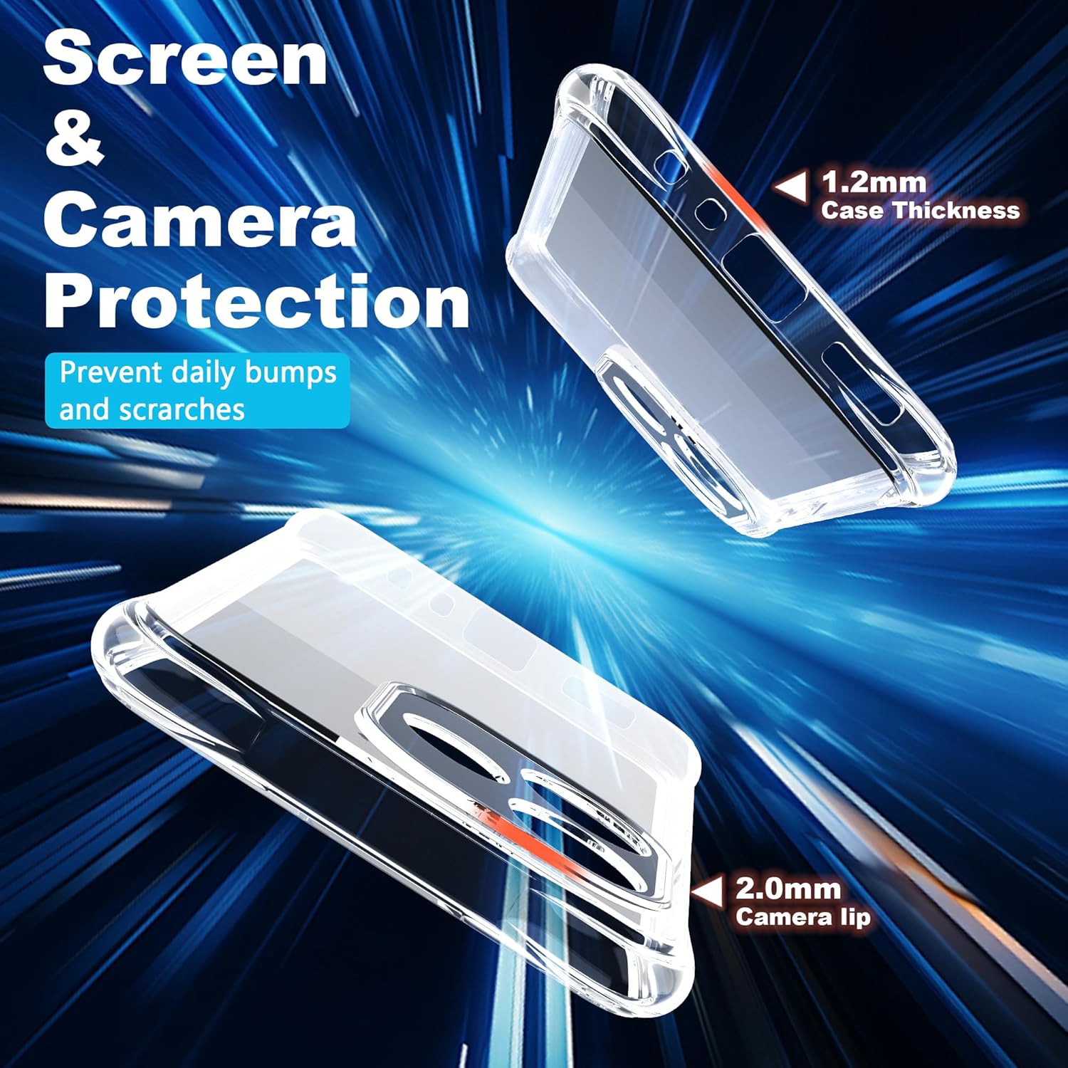 Fdhyfgdy Cover Trasparente per OPPO A5 Pro 4G/5G - immagine 4