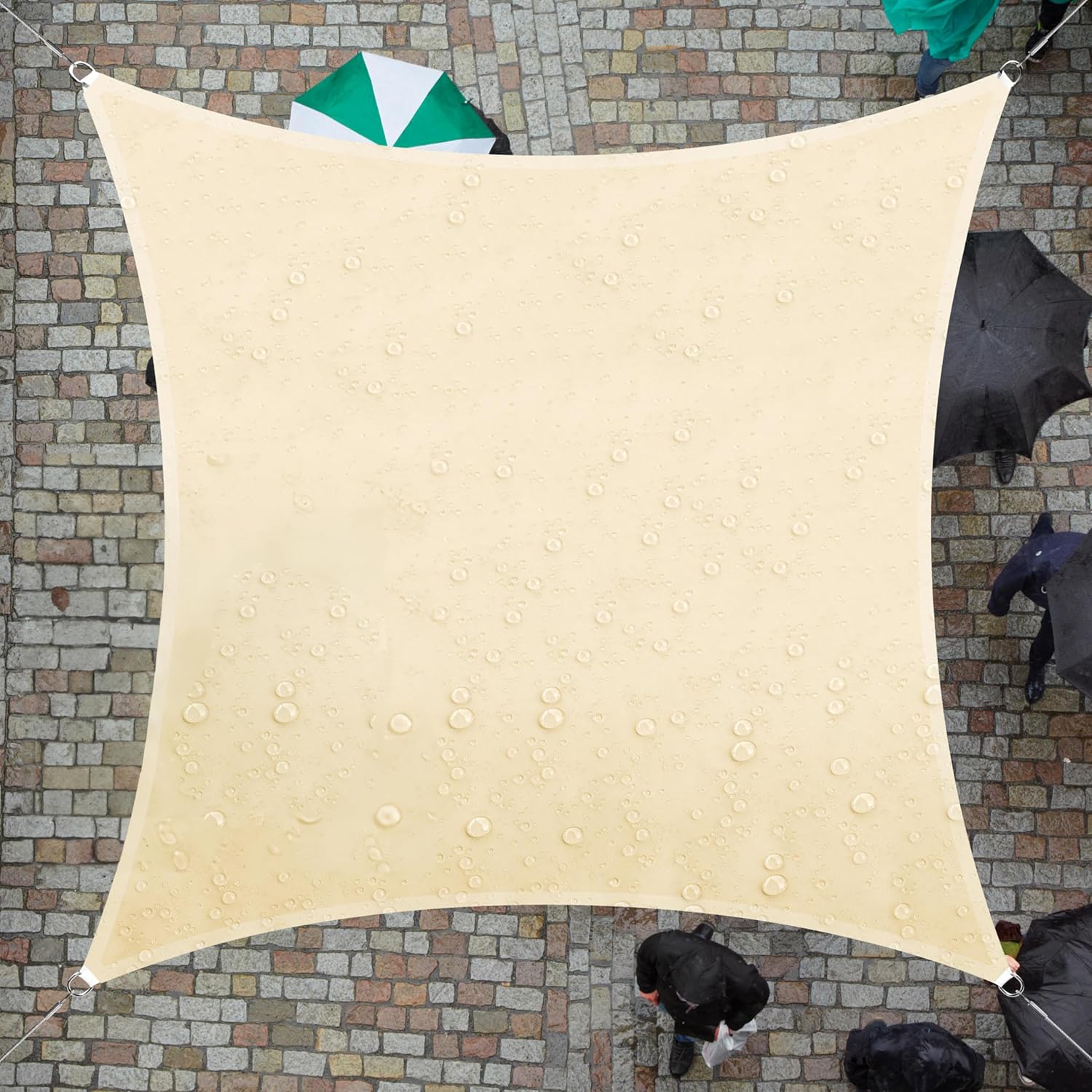 Colourtree Tenda Parasole Rettangolare Beige 35x35cm