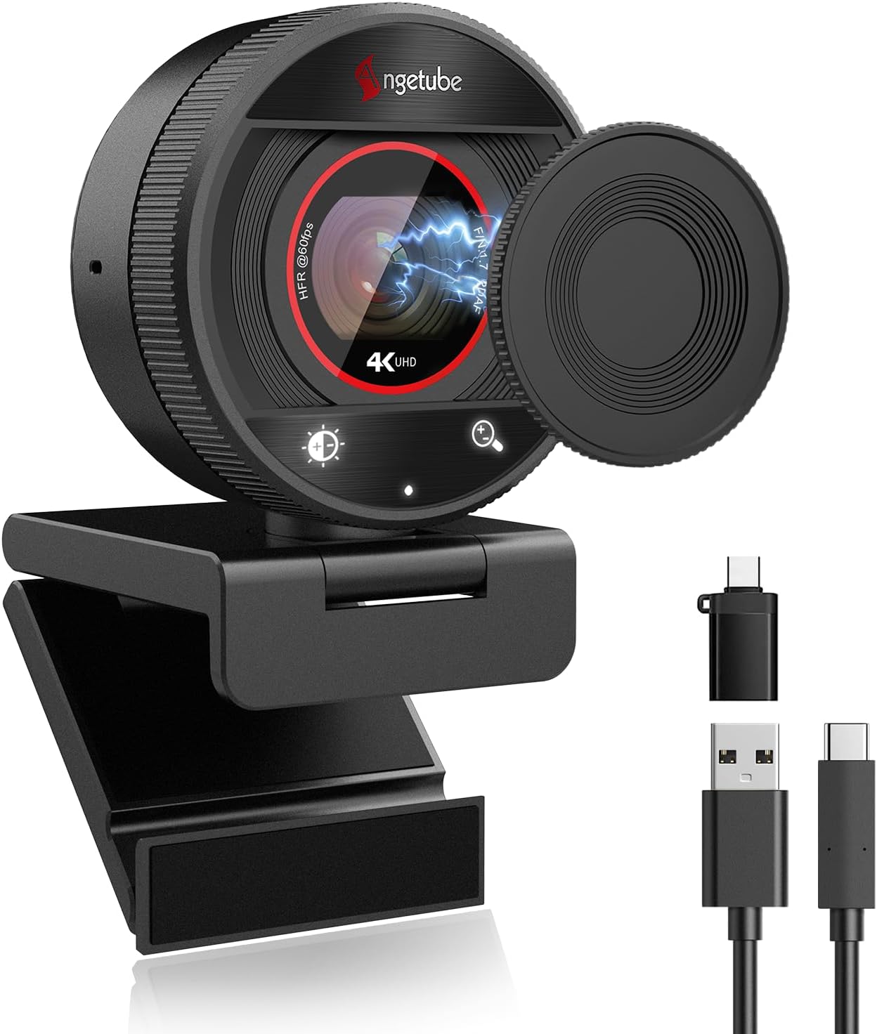 Angetube Webcam 4K con Auto Focus e Mics AI - immagine 1