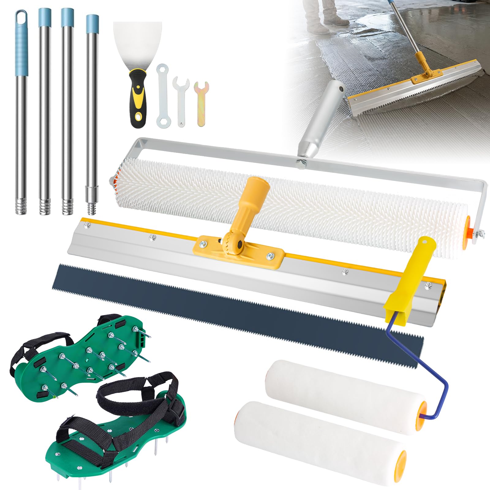 Set Attrezzi per Rivestimento Pavimento in Resina Epossidica