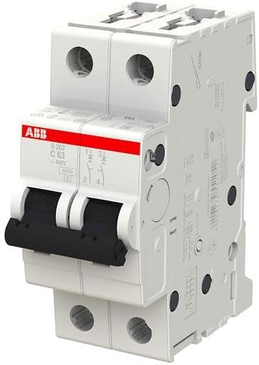 ABB S202 C63 INTERRUTTORE AUTOMATICO 6KA 2P - immagine 2