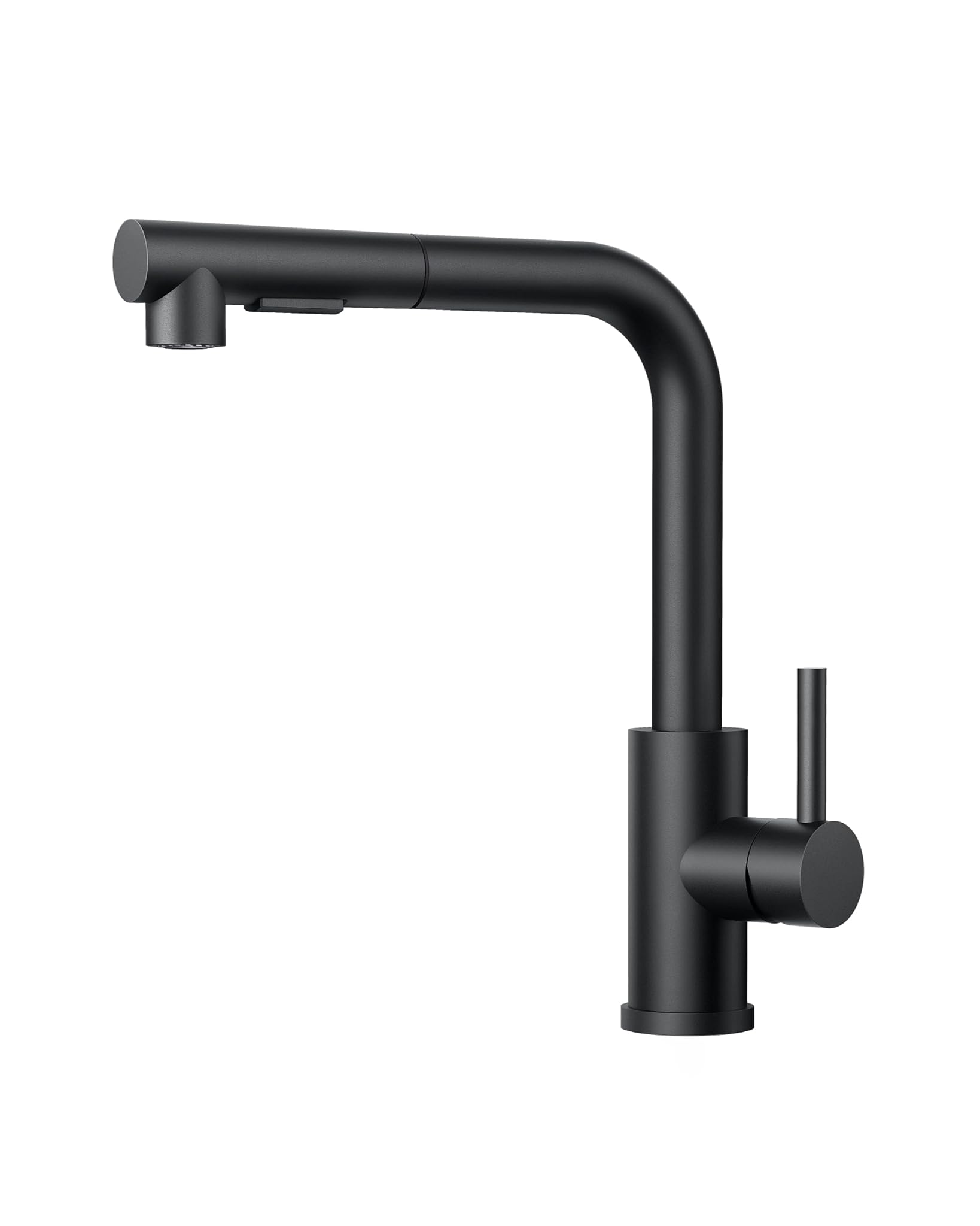 Forious Rubinetto Lavello Cucina con Doccetta Estraibile, Nero