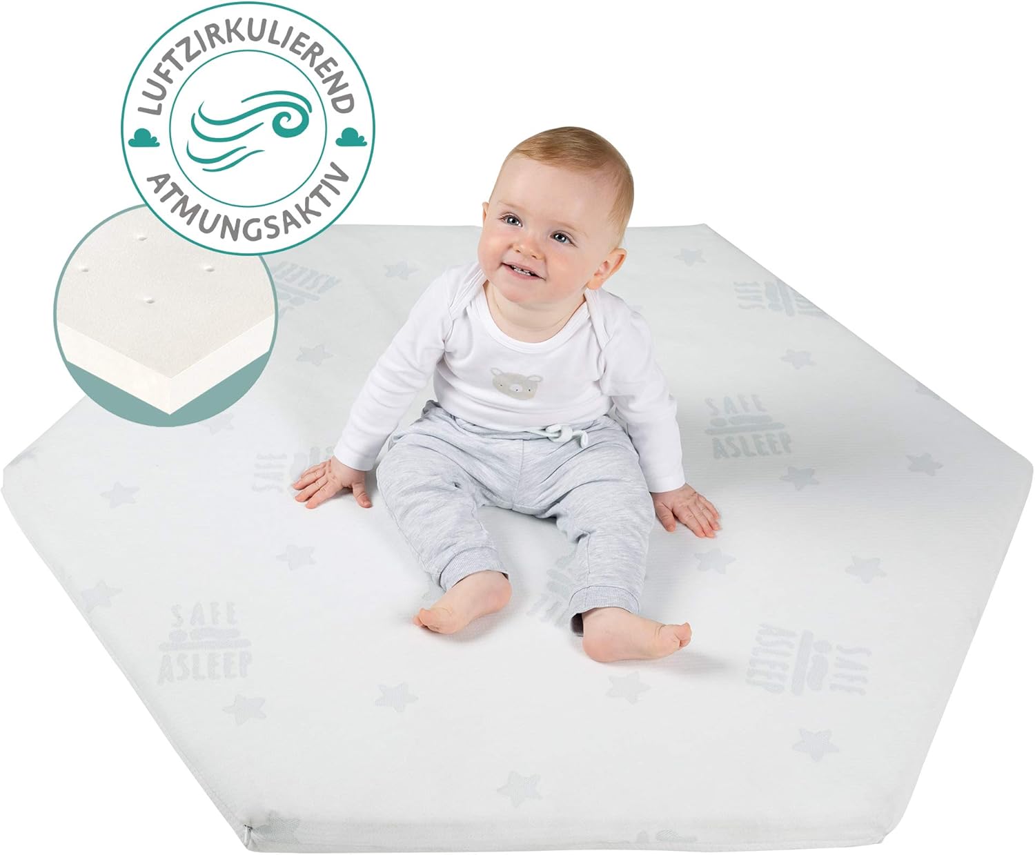 Roba Materasso per Box safe asleep Air Esagonale - immagine 5