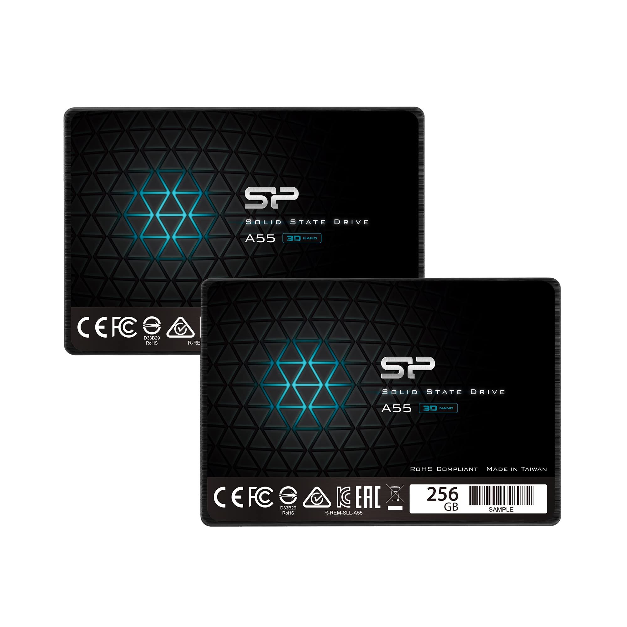 Silicon Power 2-Pack 256GB SSD 3D NAND A55 SATA III