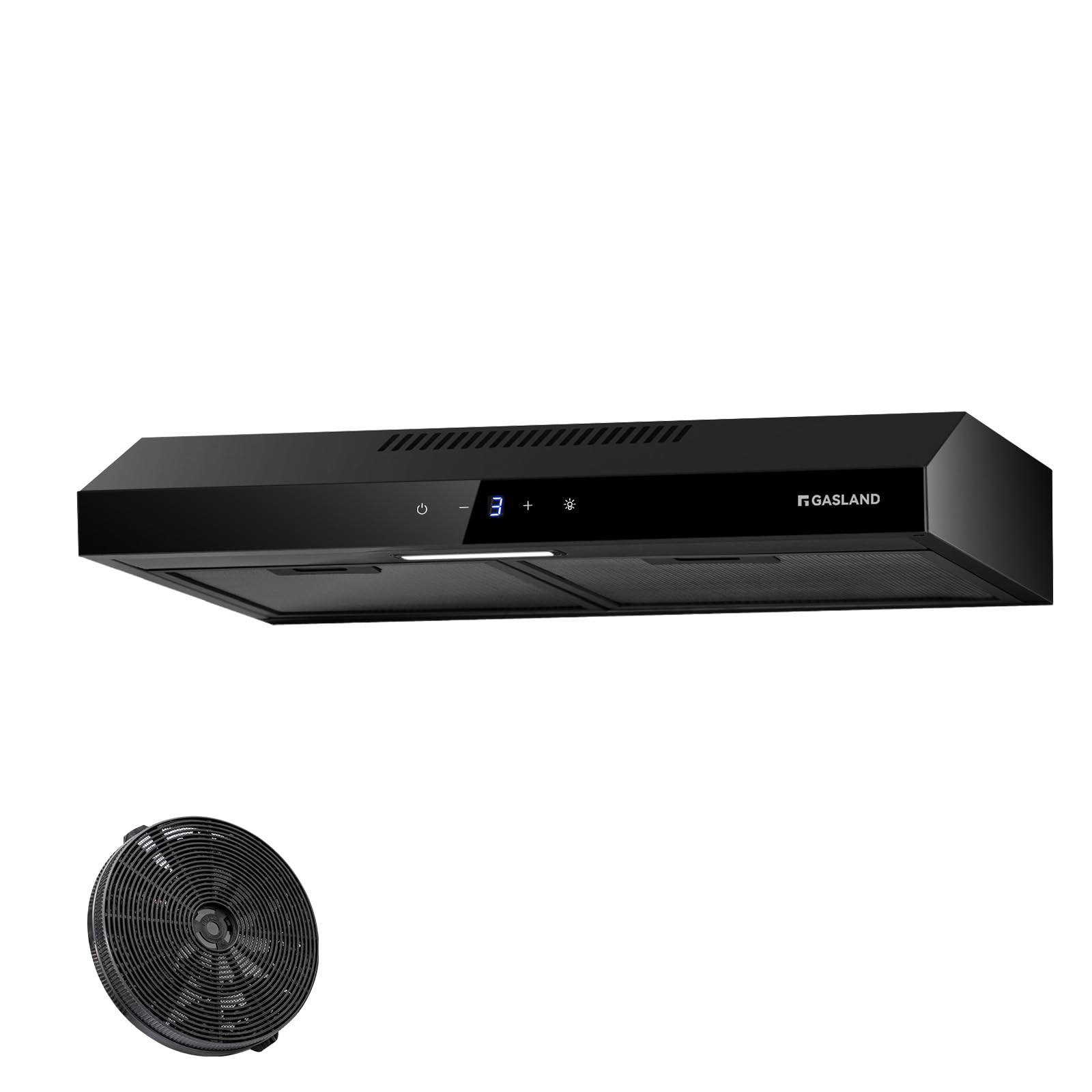 Gasland Chef SR60BS Cappa Aspirante 60 cm, Acciaio Nero