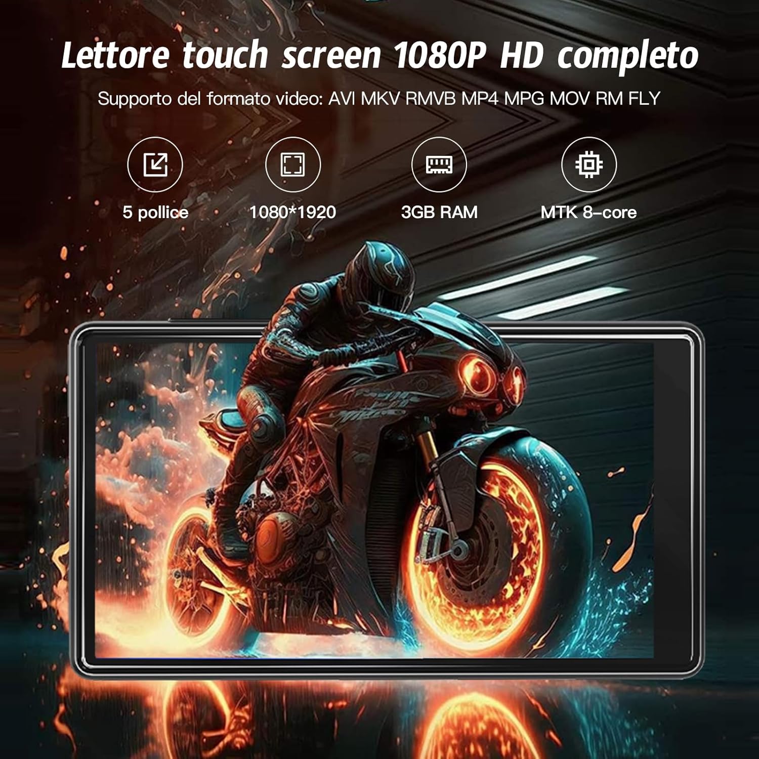 Lettore MP3 160GB con Bluetooth e WiFi, Black - immagine 5