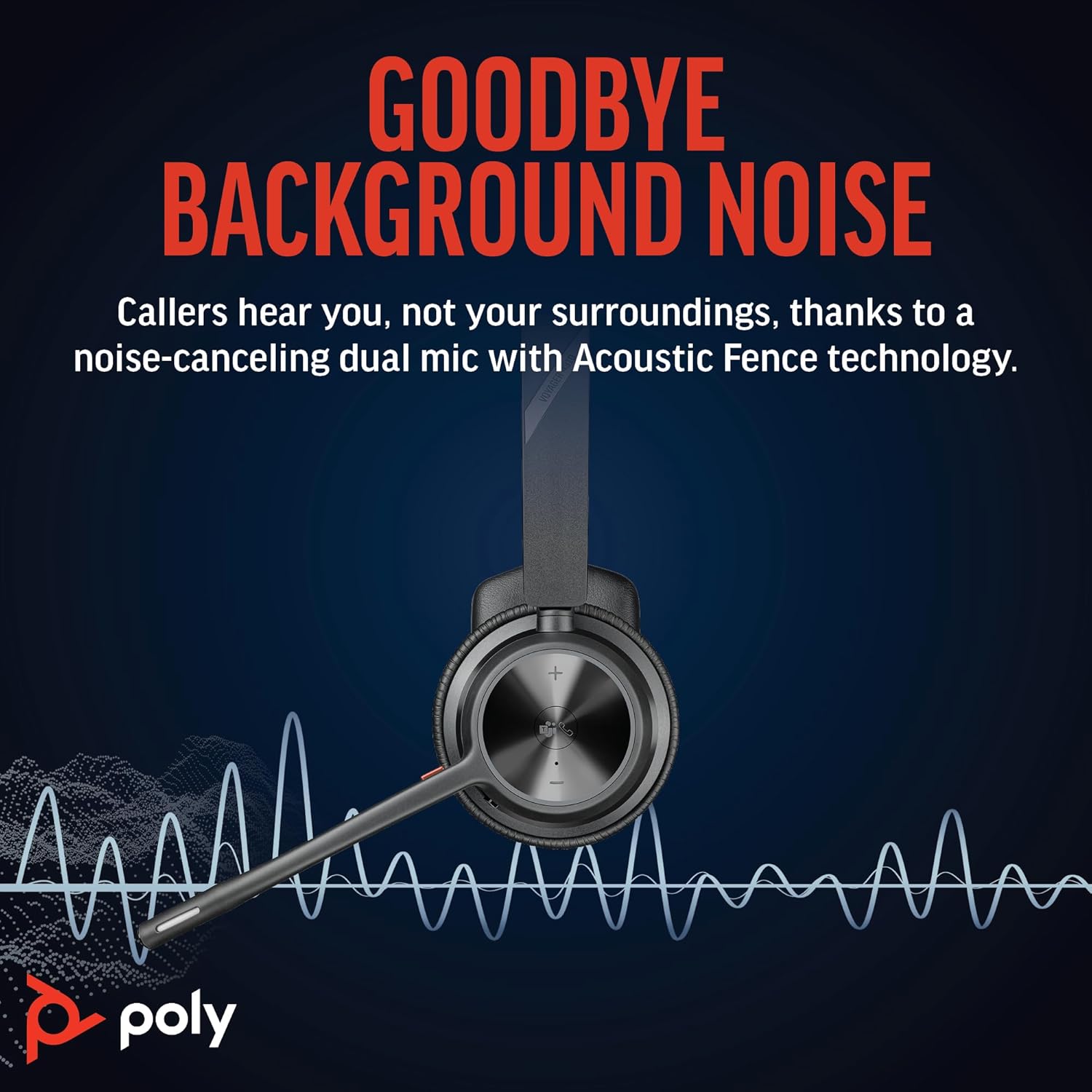 Poly Voyager 4310 UC - Cuffia Monoaurale Wireless 24h, Nero - immagine 3