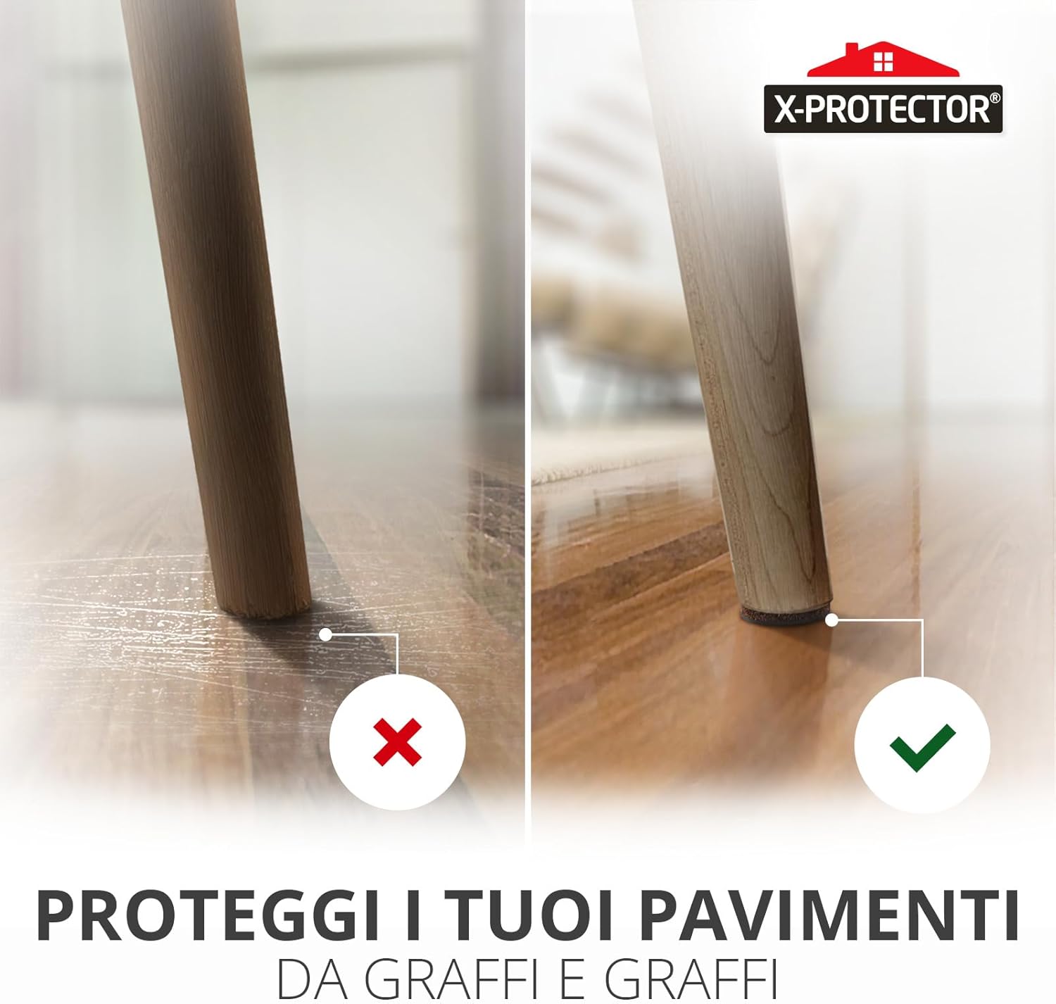 Set 8 Cuscinetti Antiscivolo per Mobili 50mm - immagine 5