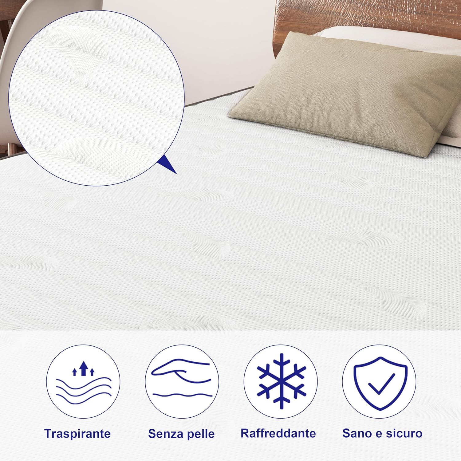 Materasso Singolo Memory 90x190x20cm - immagine 6