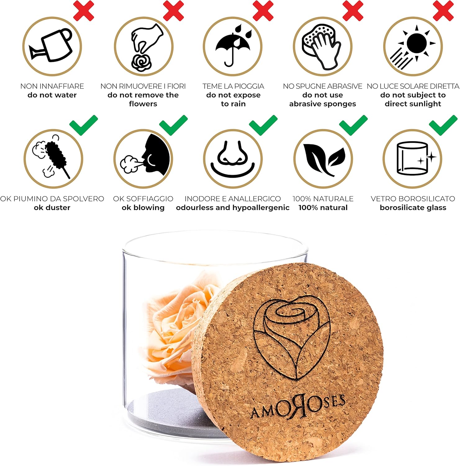 Amoroses Bijou - Rosa Stabilizzata Eterna - immagine 6