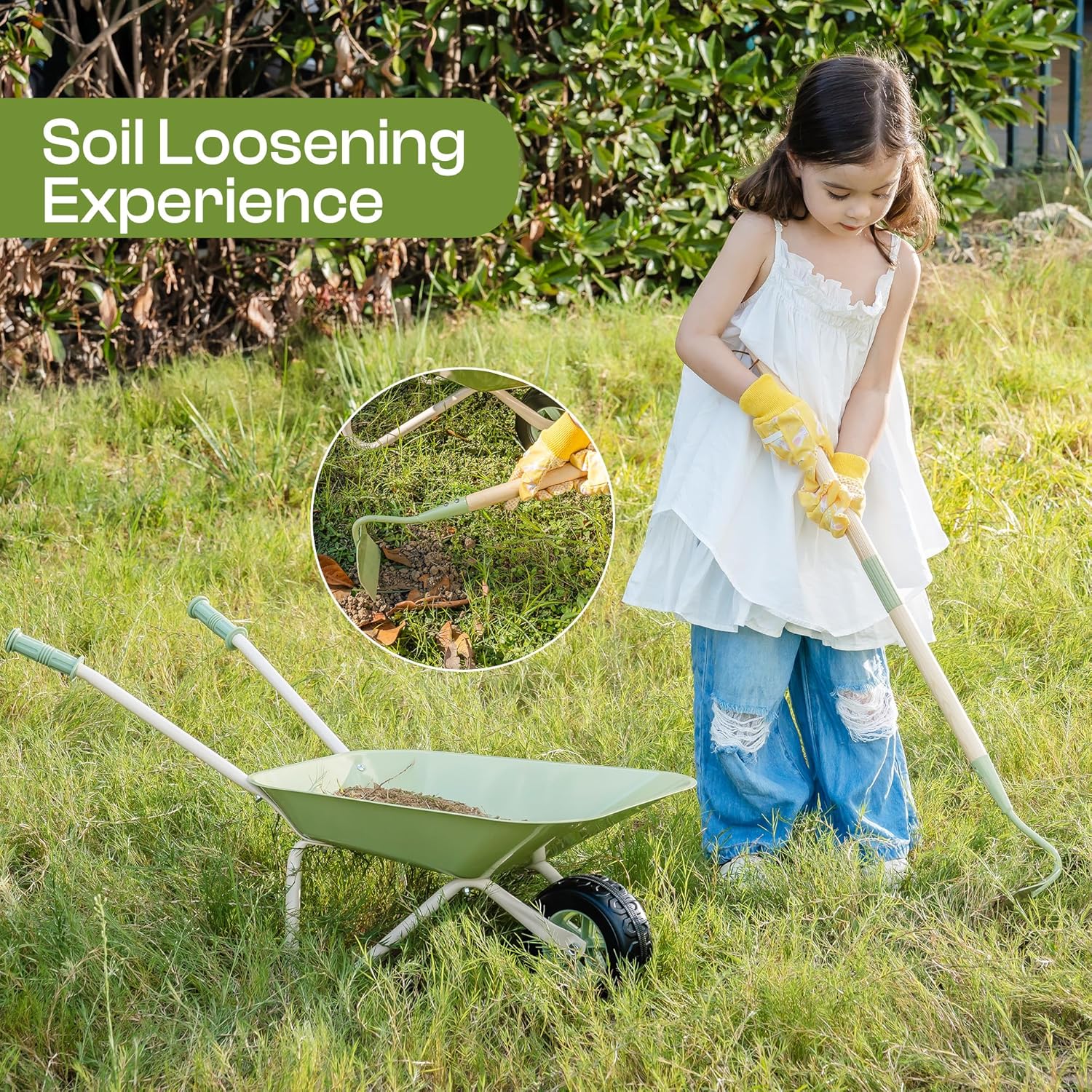 ROBUD Set da Giardinaggio per Bambini 6 Pezzi - immagine 5